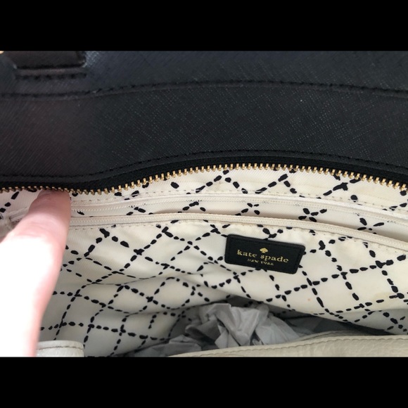 Black Kate Spade over the shoulder purse - Picture 2 of 2